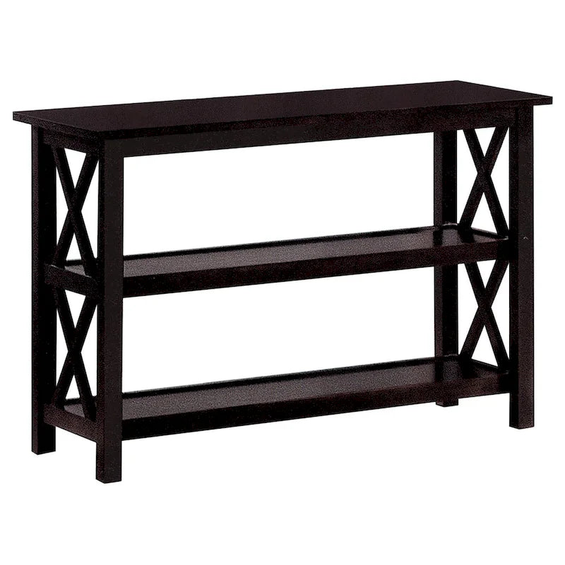 Table de canapé à 2 étagères