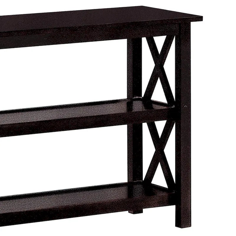 Table de canapé à 2 étagères