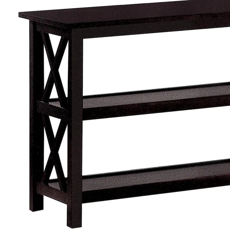 Table de canapé à 2 étagères