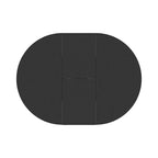 Table de salle à manger moderne ronde extensible avec piètement en X