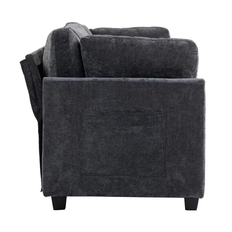 111.42 Canapé trois places en chenille