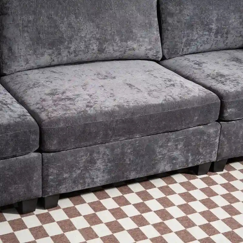 111.42 Canapé trois places en chenille