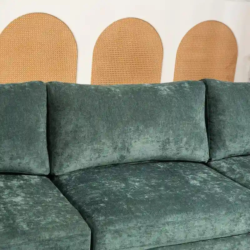 111.42 Canapé trois places en chenille