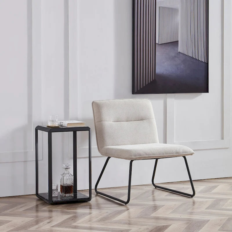 Fauteuil d'appoint déhoussable en tissu