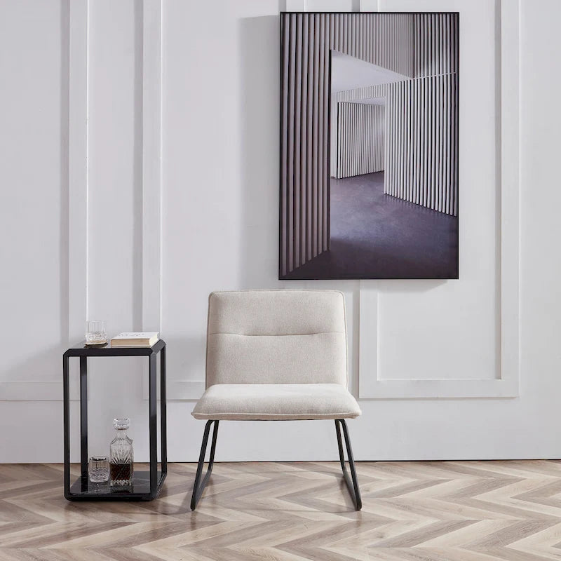 Fauteuil d'appoint déhoussable en tissu