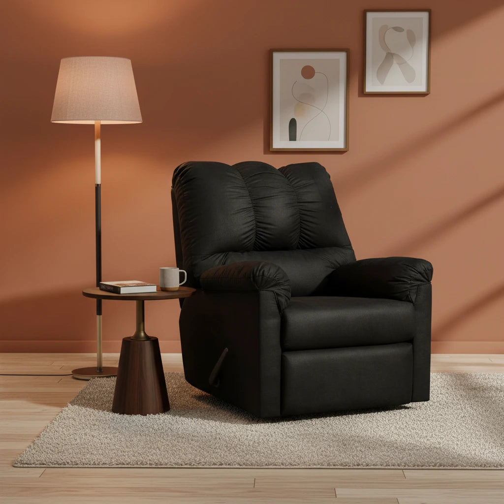 Fauteuil inclinable contemporain Black Rocker