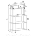 Étagère de rangement sans outil avec placard supérieur