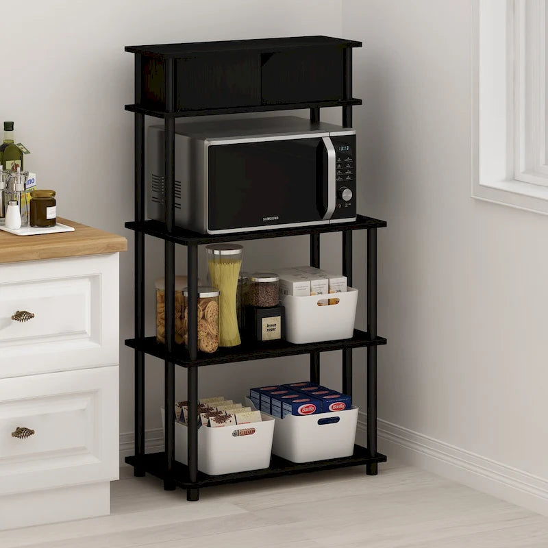 Étagère de rangement sans outil avec placard supérieur