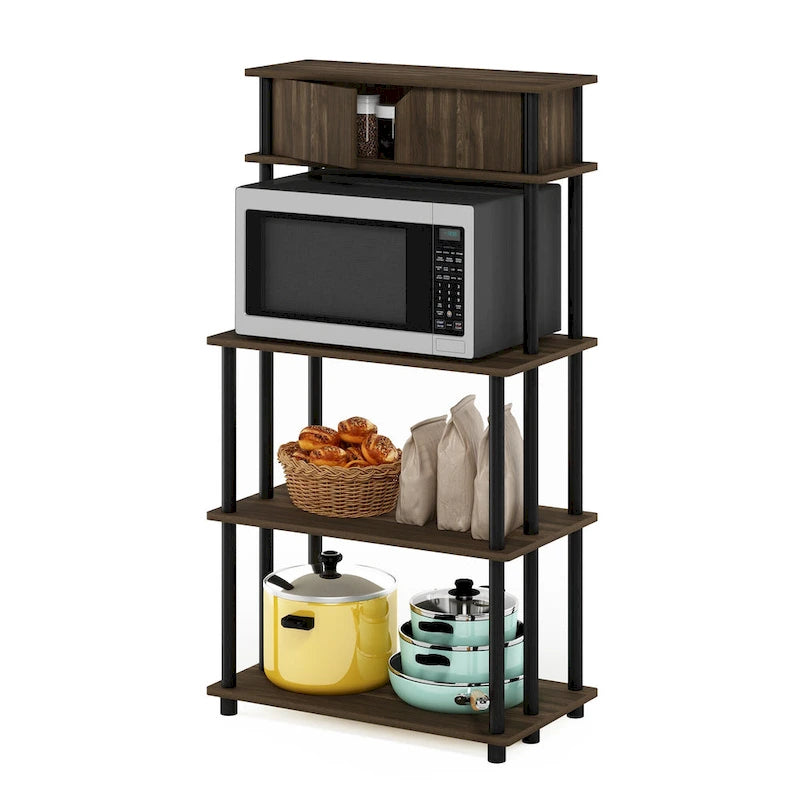 Étagère de rangement sans outil avec placard supérieur