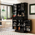 Buffet Vaisselier Meuble de Rangement de Cuisine Armoire Garde-Manger Buffet Blanc