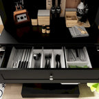 Buffet Vaisselier Meuble de Rangement de Cuisine Armoire Garde-Manger Buffet Blanc