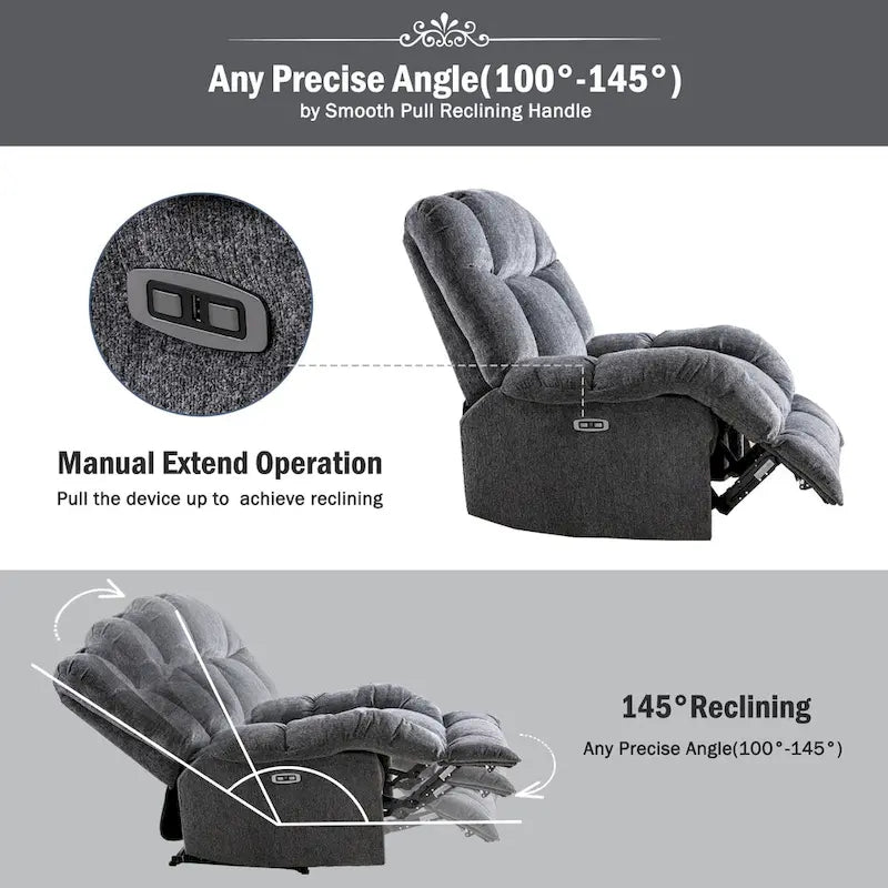 Fauteuil inclinable électrique standard en chenille