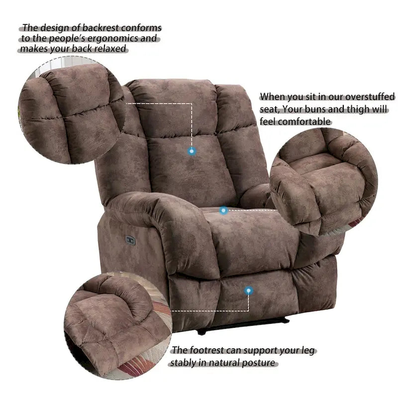Fauteuil inclinable électrique standard en chenille