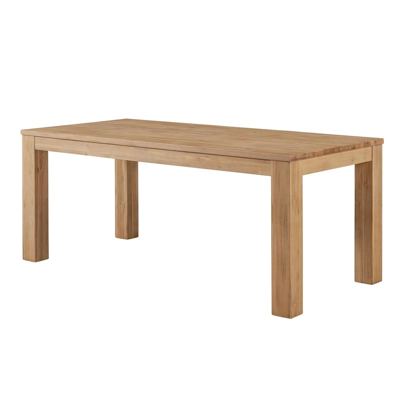 Table à manger rectangulaire de 75 pouces avec pieds carrés
