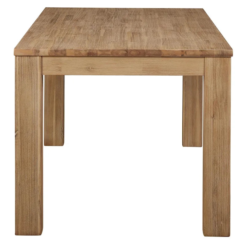 Table à manger rectangulaire de 75 pouces avec pieds carrés
