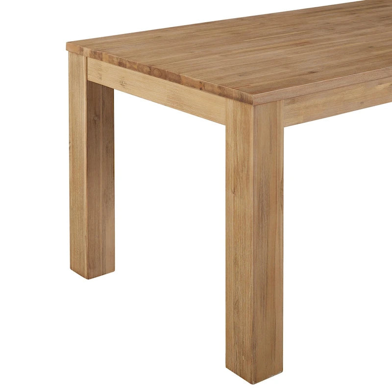 Table à manger rectangulaire de 75 pouces avec pieds carrés