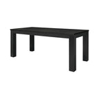 Table à manger rectangulaire de 75 pouces avec pieds carrés