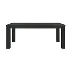 Table à manger rectangulaire de 75 pouces avec pieds carrés