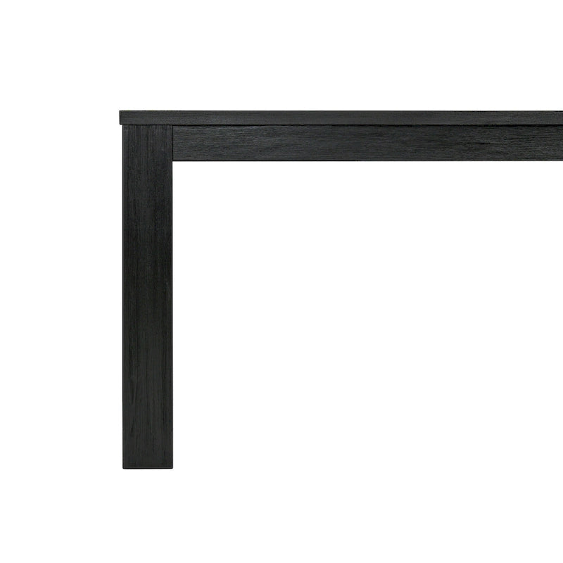 Table à manger rectangulaire de 75 pouces avec pieds carrés