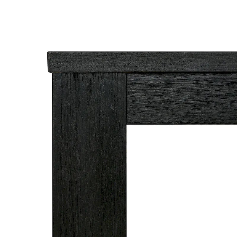 Table à manger rectangulaire de 75 pouces avec pieds carrés