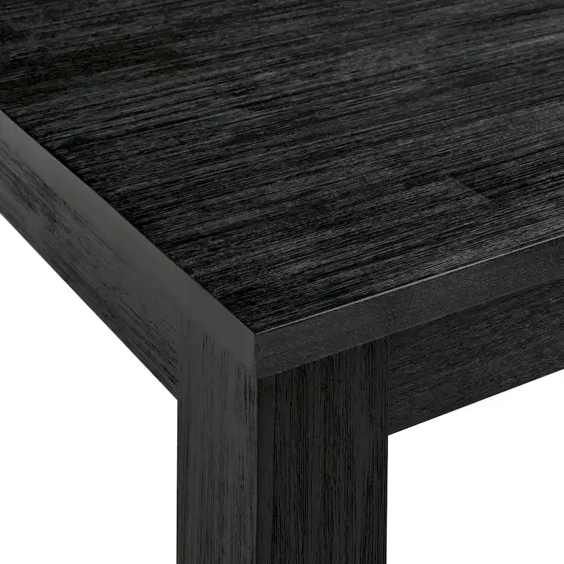 Table à manger rectangulaire de 75 pouces avec pieds carrés