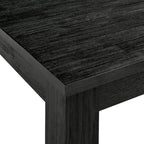 Table à manger rectangulaire de 75 pouces avec pieds carrés