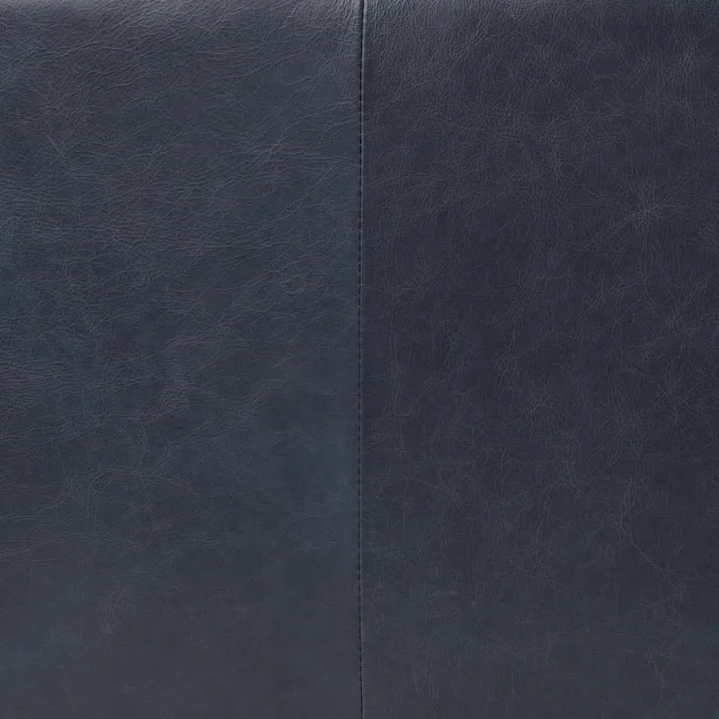 Canapé en cuir Oxford bleu