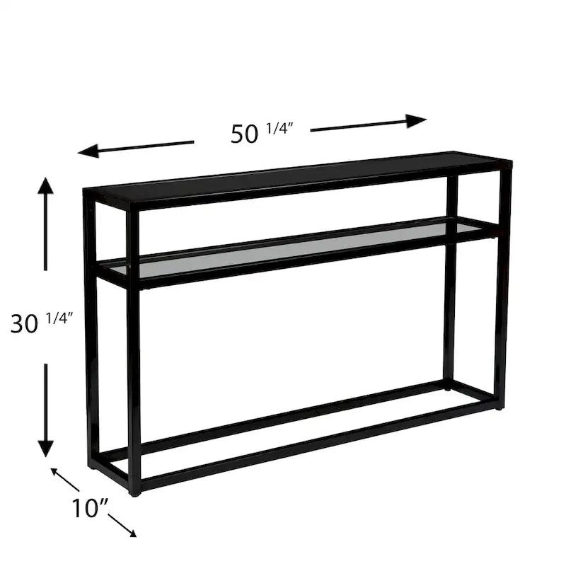 Console moderne 50 longue avec étagère
