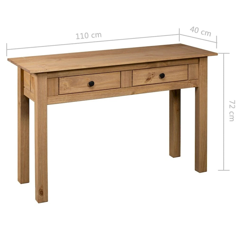 Console, table d'entrée, table d'appoint en pin massif