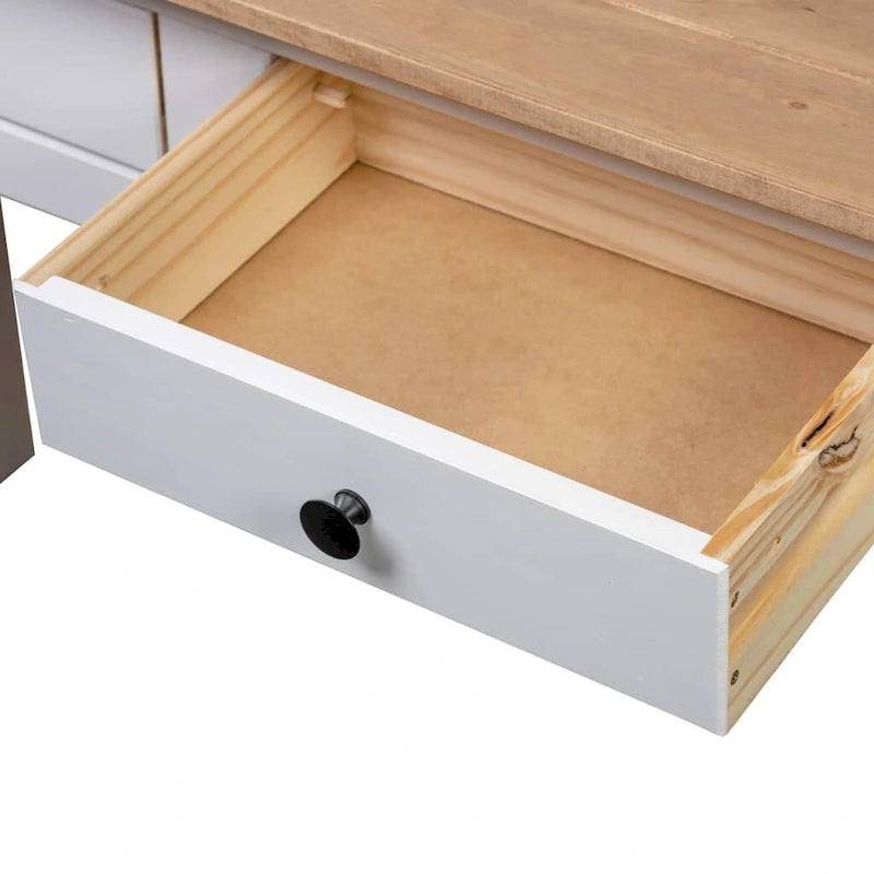 Console, table d'entrée, table d'appoint en pin massif