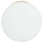 Table d'appoint à plateau or/blanc