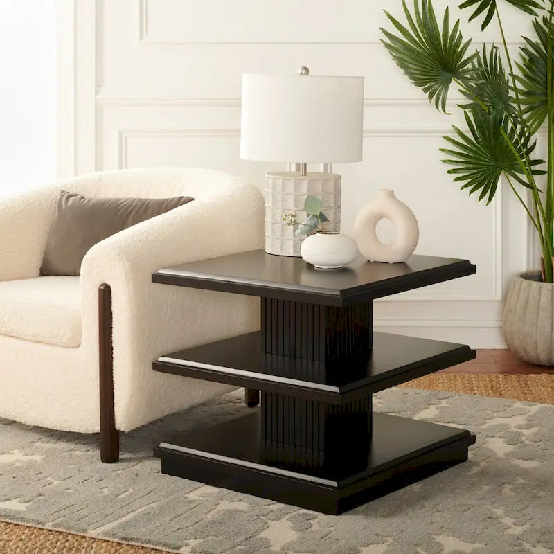 Table d'appoint à 2 étagères - 61 cm (L) x 61 cm (P) x 53 cm (H)