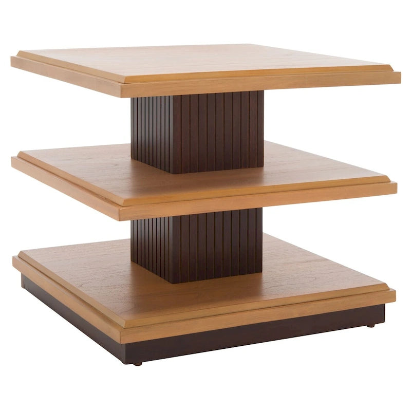 Table d'appoint à 2 étagères - 61 cm (L) x 61 cm (P) x 53 cm (H)