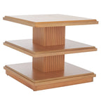 Table d'appoint à 2 étagères - 61 cm (L) x 61 cm (P) x 53 cm (H)
