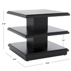 Table d'appoint à 2 étagères - 61 cm (L) x 61 cm (P) x 53 cm (H)