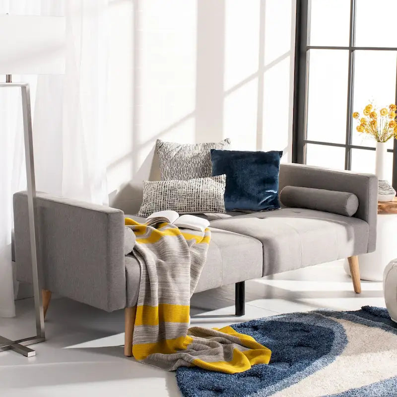 Lit futon pliant avec oreiller – 190 cm x 81 cm x 88 cm
