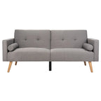 Lit futon pliant avec oreiller – 190 cm x 81 cm x 88 cm