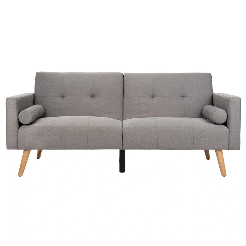 Lit futon pliant avec oreiller – 190 cm x 81 cm x 88 cm