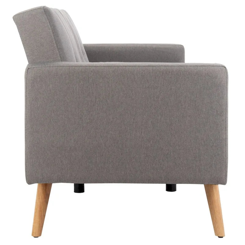 Lit futon pliant avec oreiller – 190 cm x 81 cm x 88 cm