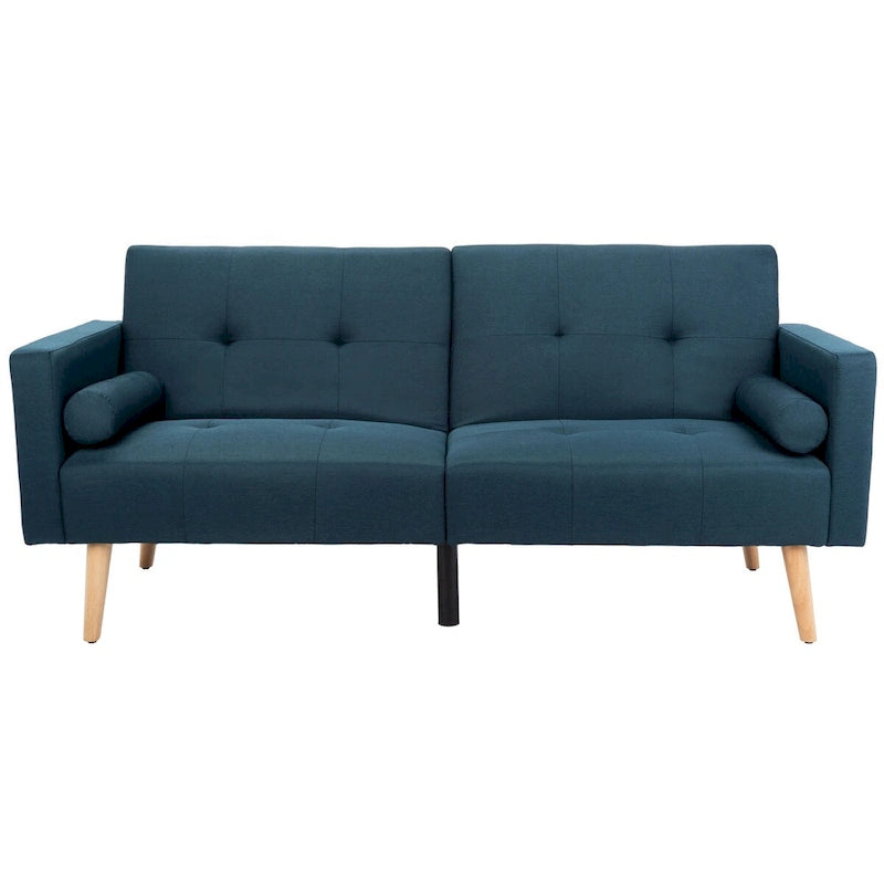 Lit futon pliant avec oreiller – 190 cm x 81 cm x 88 cm