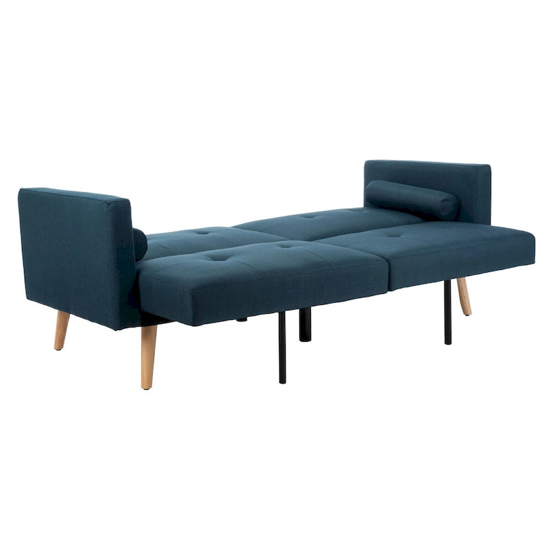 Lit futon pliant avec oreiller – 190 cm x 81 cm x 88 cm