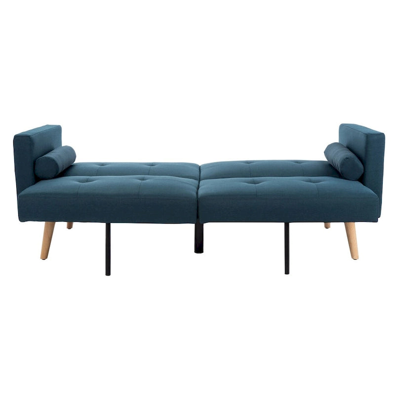 Lit futon pliant avec oreiller – 190 cm x 81 cm x 88 cm