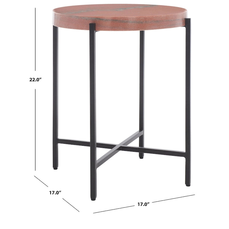 Table d'appoint à plateau en pierre