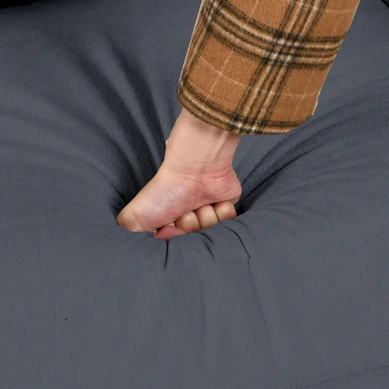 Canapé 3 places rembourré avec 2 oreillers et poches latérales pour salon, 80