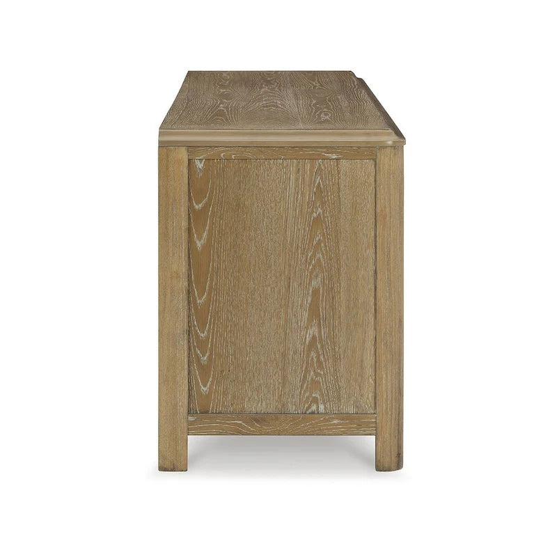 Meuble TV 80" marron clair pour TV jusqu'à 92" - 79,63 L x 20 P x 28 H