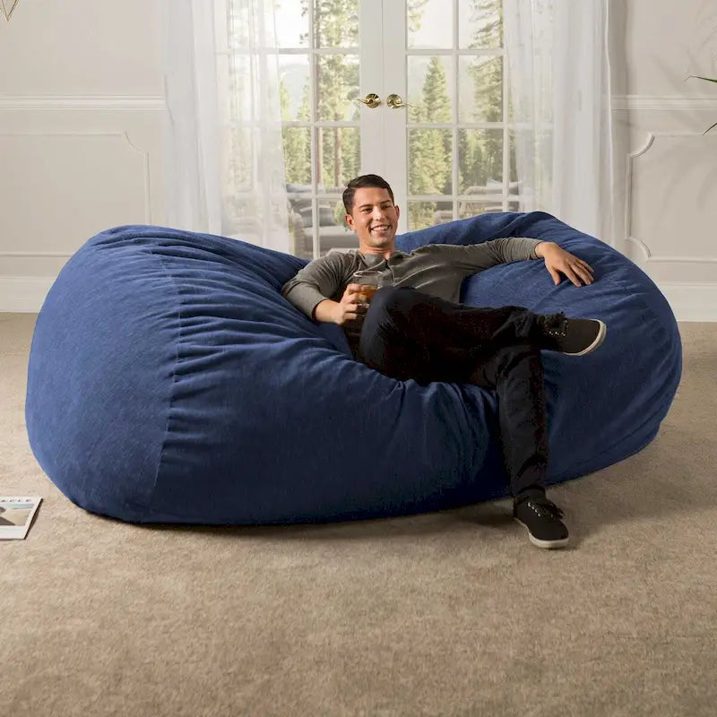 Pouf géant pour adultes - Chenille de qualité supérieure
