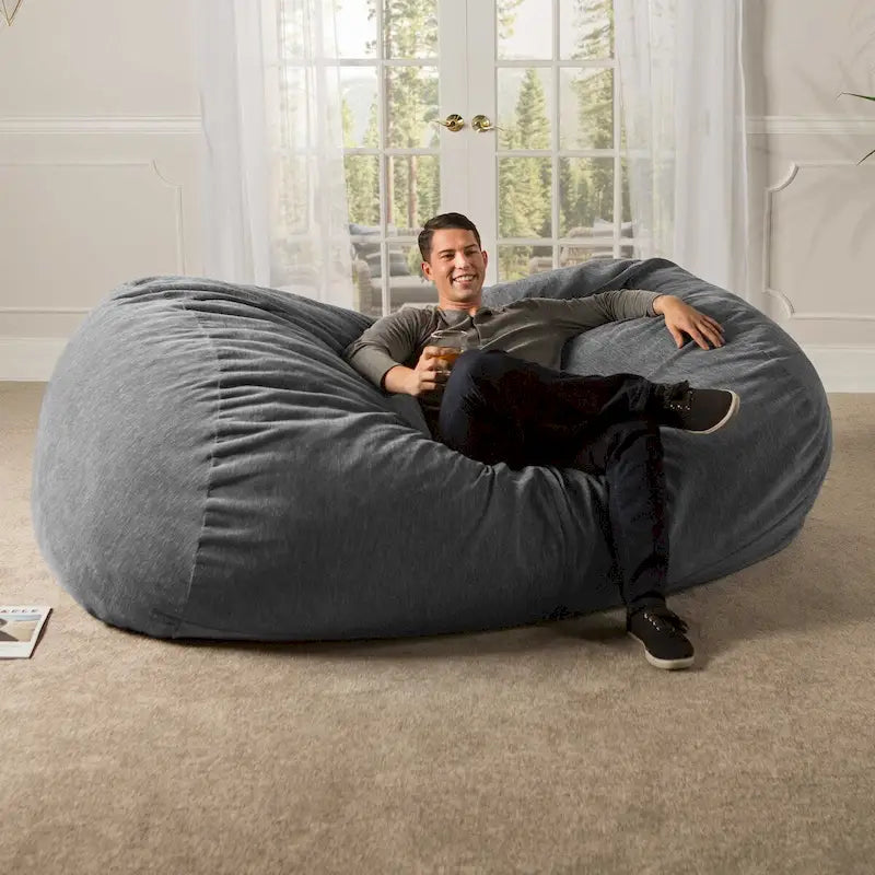 Pouf géant pour adultes - Chenille de qualité supérieure