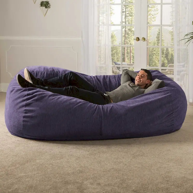 Pouf géant pour adultes - Chenille de qualité supérieure