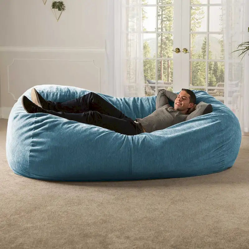 Pouf géant pour adultes - Chenille de qualité supérieure