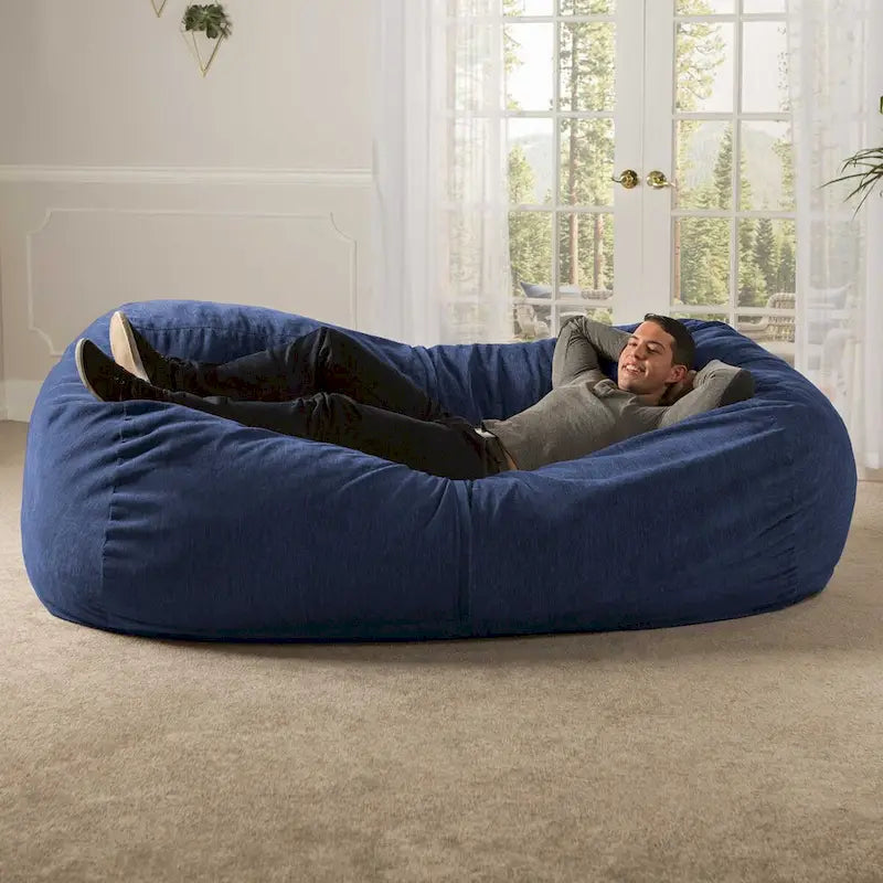 Pouf géant pour adultes - Chenille de qualité supérieure
